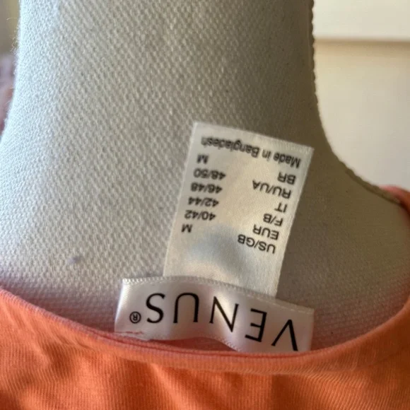 Venus Ruched Peach Dress - Picture 8 of 10